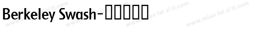 Berkeley Swash字体转换